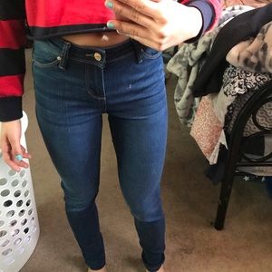 Mid rise ankle skinny